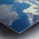 view of nambino lake and alps  Metal print