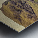 cliff view in faroe  Metal print