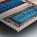 doors of santorini Metal print