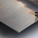 Mystical Foggy Lake Morning Metal print