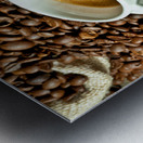 espresso and coffee grain Metal print
