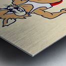 vintage arizona wildcat track cartoon art row1.jp Metal print
