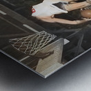 1948 indiana basketball action art Metal print