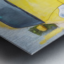 2003 Yellow Porsche 911 Turbo X100 14 Metal print