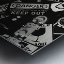 Rolling round flatland Metal print