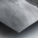 Evening Clouds Over Pikes Peak Grayscale Metal print