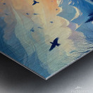 A wonderful sunset landscape Metal print