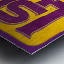 throwback lsu tigers mascot art Metal print