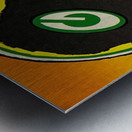 vintage green bay packers player art row1 Metal print