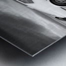 Mach 1 Mustang Reflections in Black and White Metal print