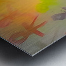 orange sticks Metal print