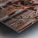 Rusty Iron Headboards Metal print