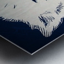 vintage uconn husky art Metal print