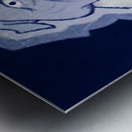 yale bulldog remix art  Metal print