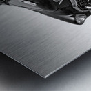 1955 Cadillac Black and White Metal print