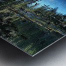 Sierra Mountain Pond Evening Reflections Metal print