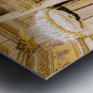 Royal Palace Ballroom. Luxury elegant ancient interior vintage  Metal print