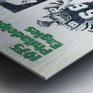 1975 philadelphia eagles remix art row1 Metal print