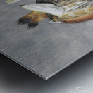 Giraffes Interrupted Metal print