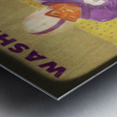 1956 washington football viewfinder remix art Metal print