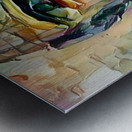 thick brushstroke portrait Metal print