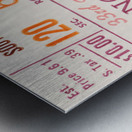 1978 Tangerine Bowl Ticket Stub Art Metal print