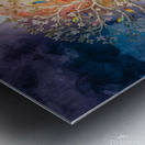 the wall panel features an intricate nature inspi Metal print