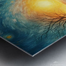 A girl standing on the ocean - photo by Art Digital Metal print