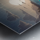 Calm sea view  Metal print