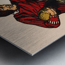 Vintage University of Oklahoma Football Player Metal print