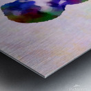 Abstract Mixed Media Art of Ballet Dancer Taking a Break  Metal print