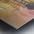 create an inspiring and motivational image  Metal print