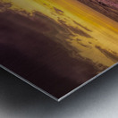 Sunrise Heron Winter Beach Landing Metal print