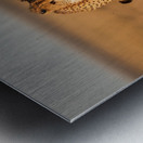 A cheetah the fastest land animal on Earth sprinting across the plains in pursuit of its prey. Impression metal