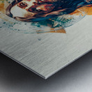 Abstract artistic representation of jesus christ Metal print