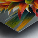 ai artist debra amerson plant artistry orange guz Metal print