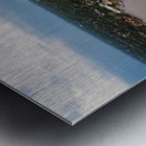Aerial city view Metal print
