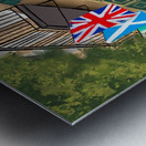 Une journee en ville  Metal print