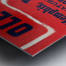 1946 Ole Miss Football Ticket Stub Remix Art Metal print