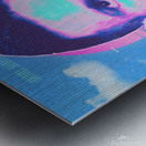 Messi Retro Poster Metal print