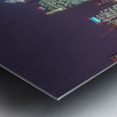 London skyline at night Metal print