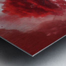 tree in red color and water esrgan Metal print