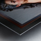 Pinup Girl Has The Right Curves Seductive AI Concept Art by Xzendor7 Metal print