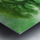 tree in green with water Metal print