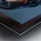 The Pinup Girl Makes An Impression Seductive AI Concept Art by Xzendor7 Metal print