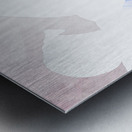 Abstract Pale Lilies Metal print