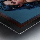 A Voluptuous Pin Up Girl Mesmeriing AI Concept Art by Xzendor7 Metal print