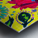 Abstract Poppy Flowers Metal print