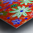 Abstract Colourful Floral Display Metal print