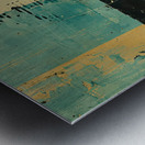 Watercolor painting with multi colored abstract backgrounds generative AI Metal print